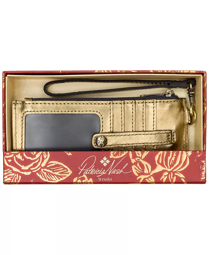 

Кошелек Alanna из натуральной кожи в подарочной коробке Patricia Nash, золото