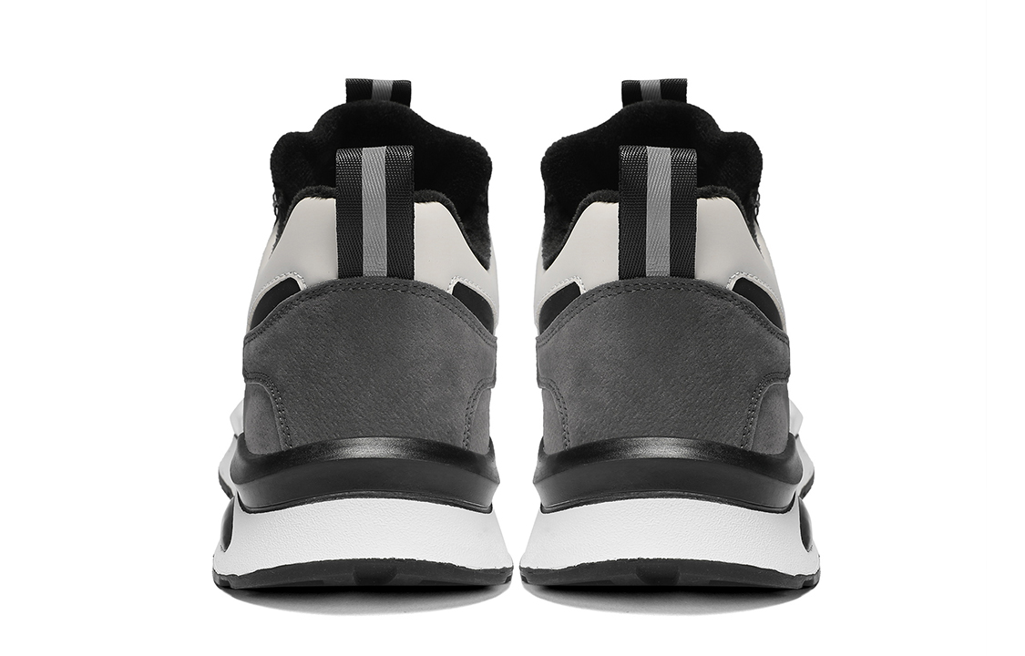 Кроссовки мужские Mid Top черные/бежевые белые YEARCON — фото 4
