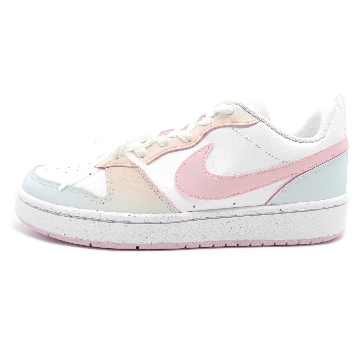 

Кроссовки Nike Court Borough Skateboarding Shoes Women's Low-top Pink, White, Blue, розовый