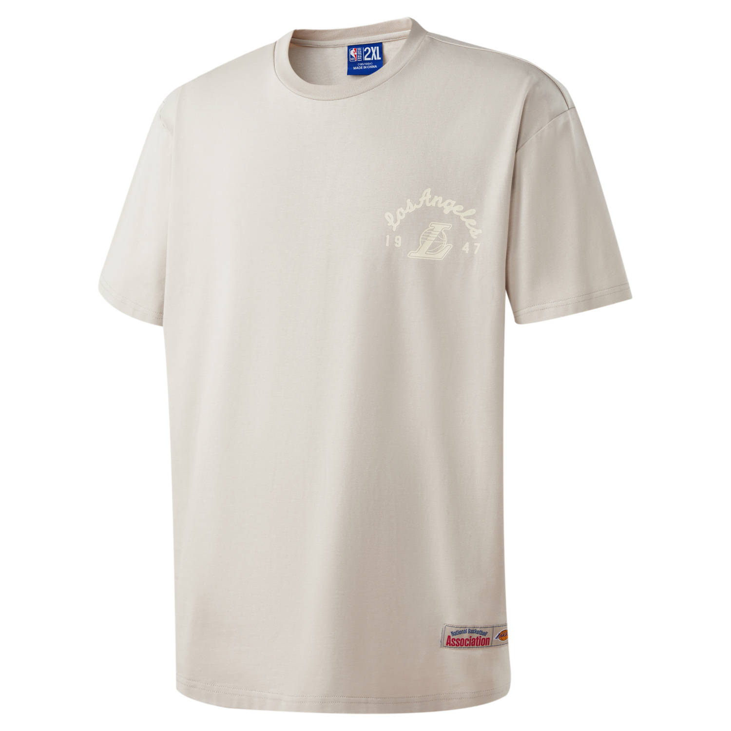 

NBA Футболка мужская светло-серая белая, Белый, NBA Футболка мужская светло-серая белая