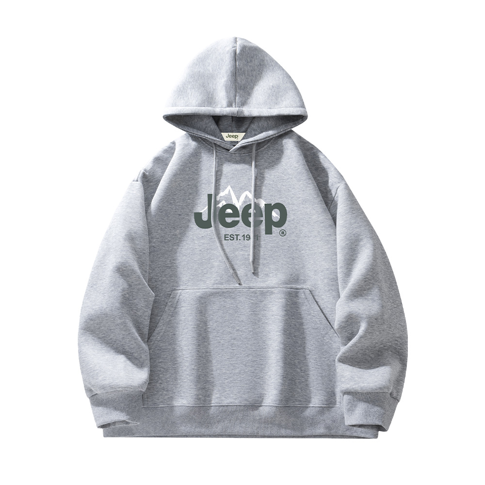

Толстовка Unisex Hooded Moderate Regular Jeep, p741mkj35 heather серый