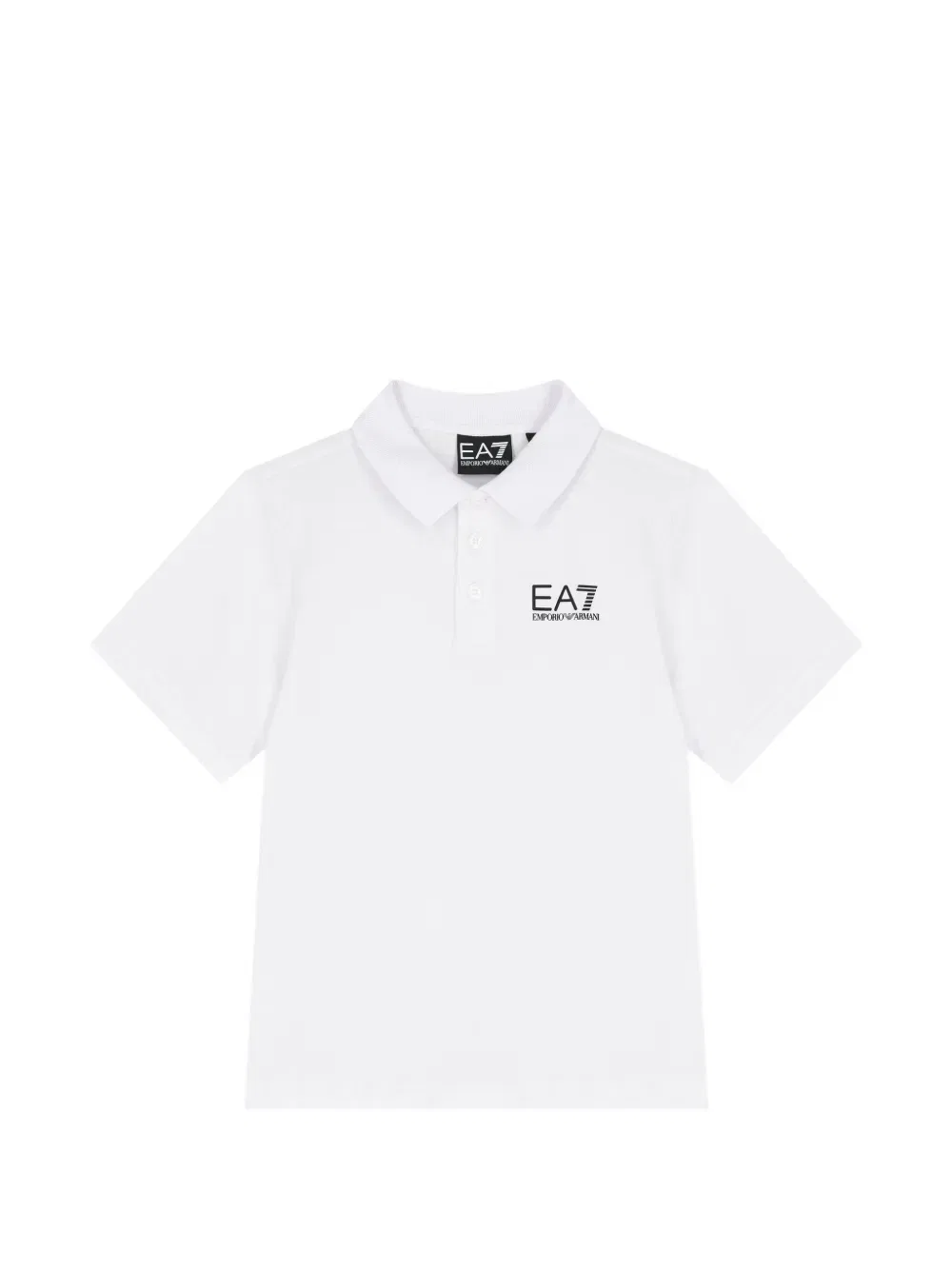 Поло с логотипом Emporio Armani Kids, белый