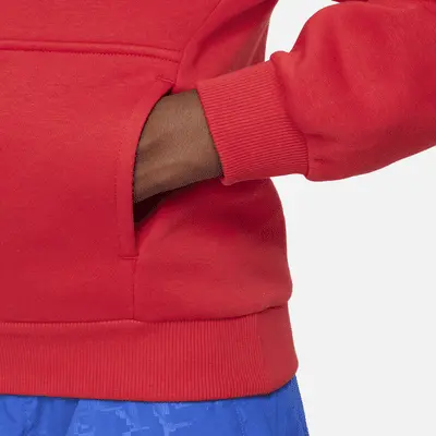 Худи Nike Sportswear Club Fleece, цвет University Red/White — фото 4