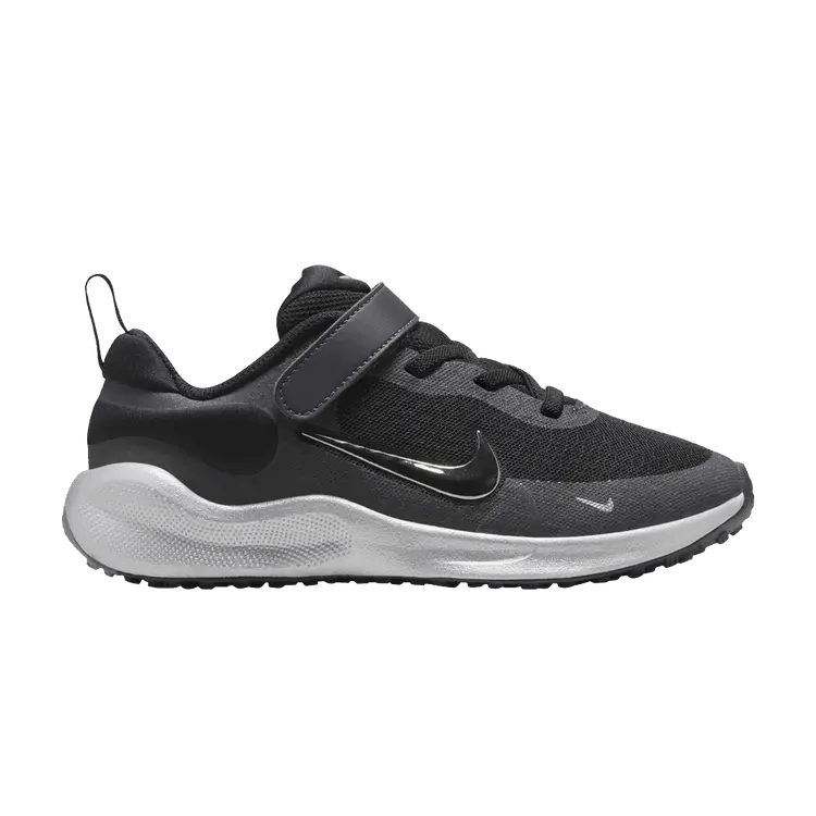 

Кроссовки Nike Revolution 7 SE PS 'Black Metallic Silver', черный