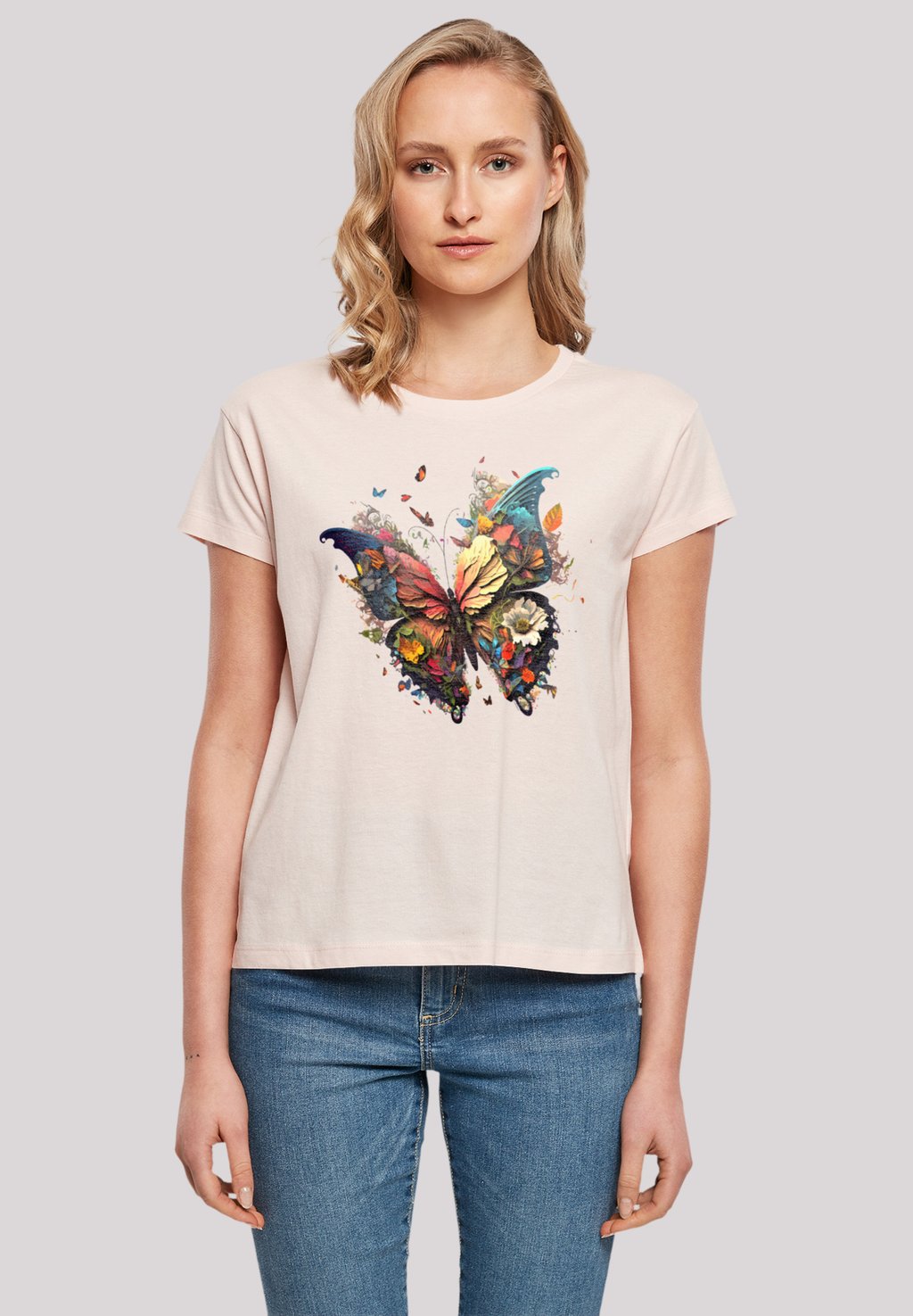 

Футболка с принтом SCHMETTERLING MAGIC F4NT4STIC, розовый