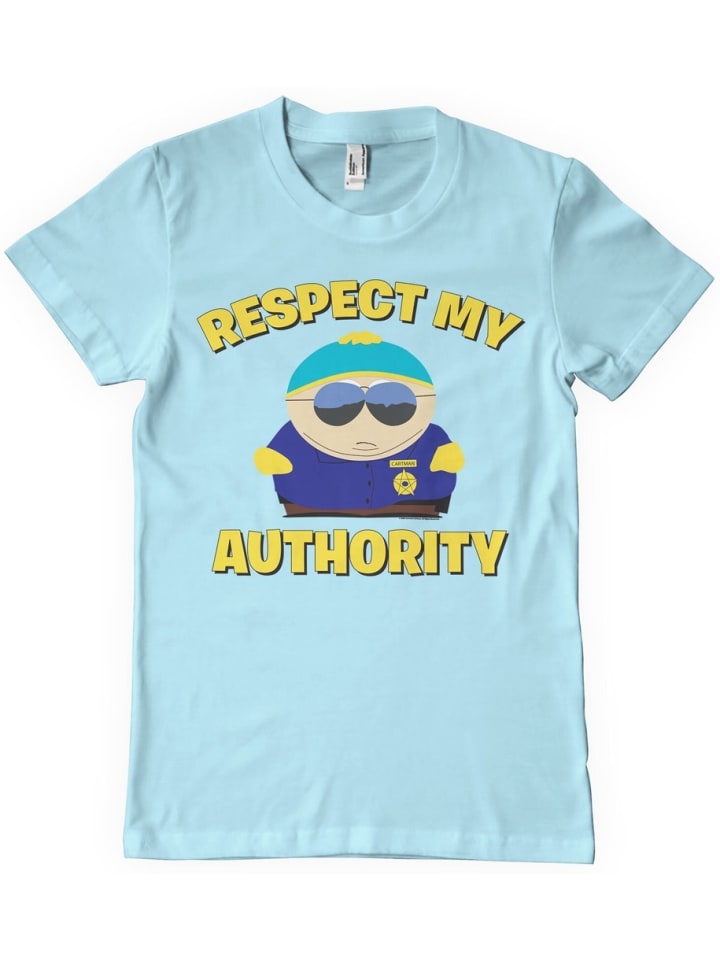 

Футболка Respect My Authority T-Shirt синего цвета South Park, Синий, Футболка Respect My Authority T-Shirt синего цвета South Park