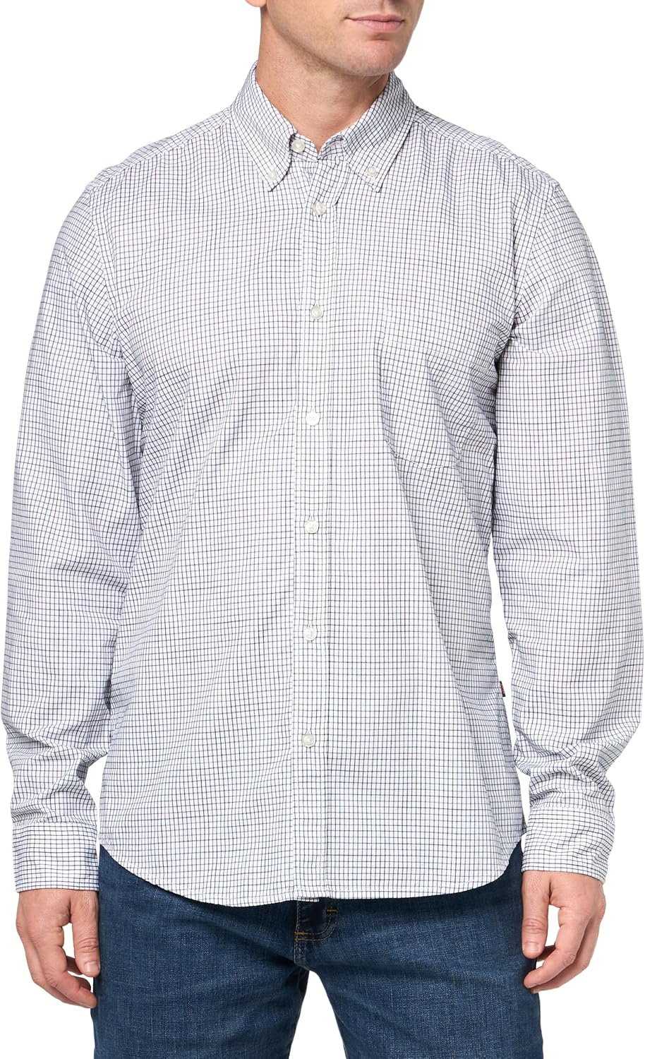 

BOSS Мужская рубашка Rickert с длинным рукавом Oxford, Natural