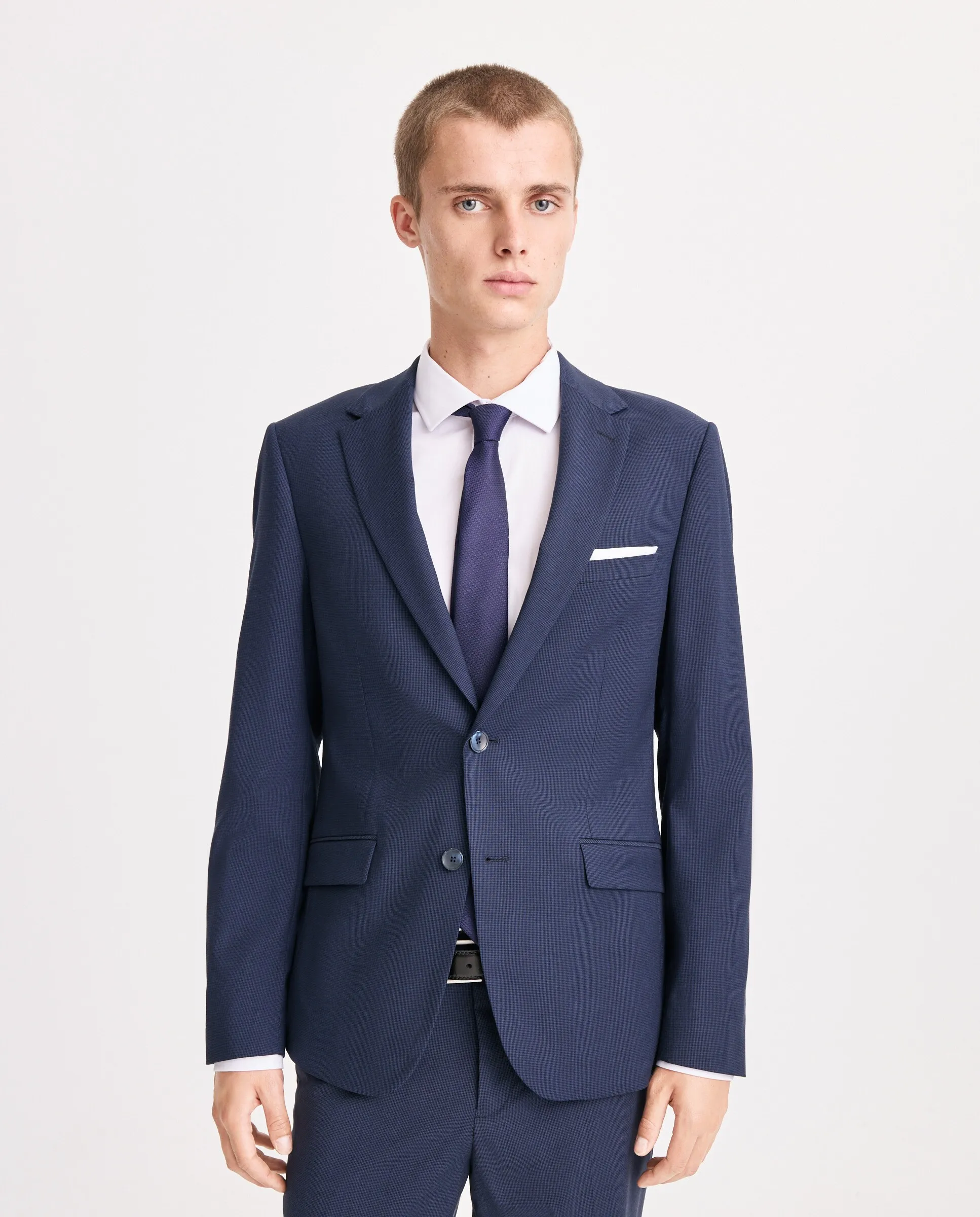 

Пиджак мужской в клетку "петушиная лапка" Easy Wear, темно-синий