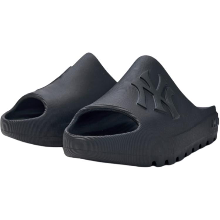 MLB Сандалии Kids' New York Yankees Slip Resistant Abrasion Resistant Kids' Outdoor Slippers Black — фото 4