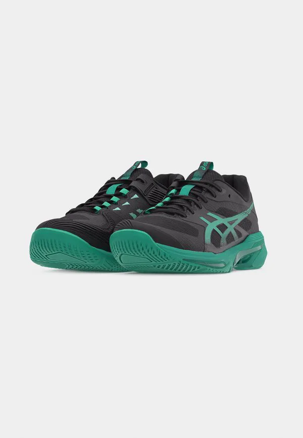 Теннисные кроссовки solution speed 4 all-terrain Asics, Black/Aurora Green — фото 3