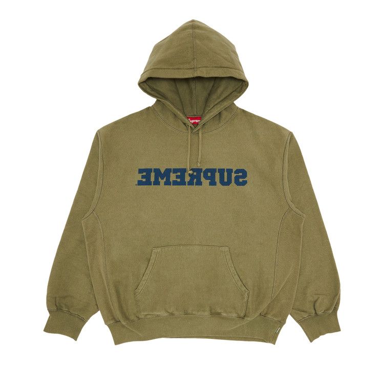 

Толстовка Supreme Reverse Hooded Sweatshirt, Light Olive