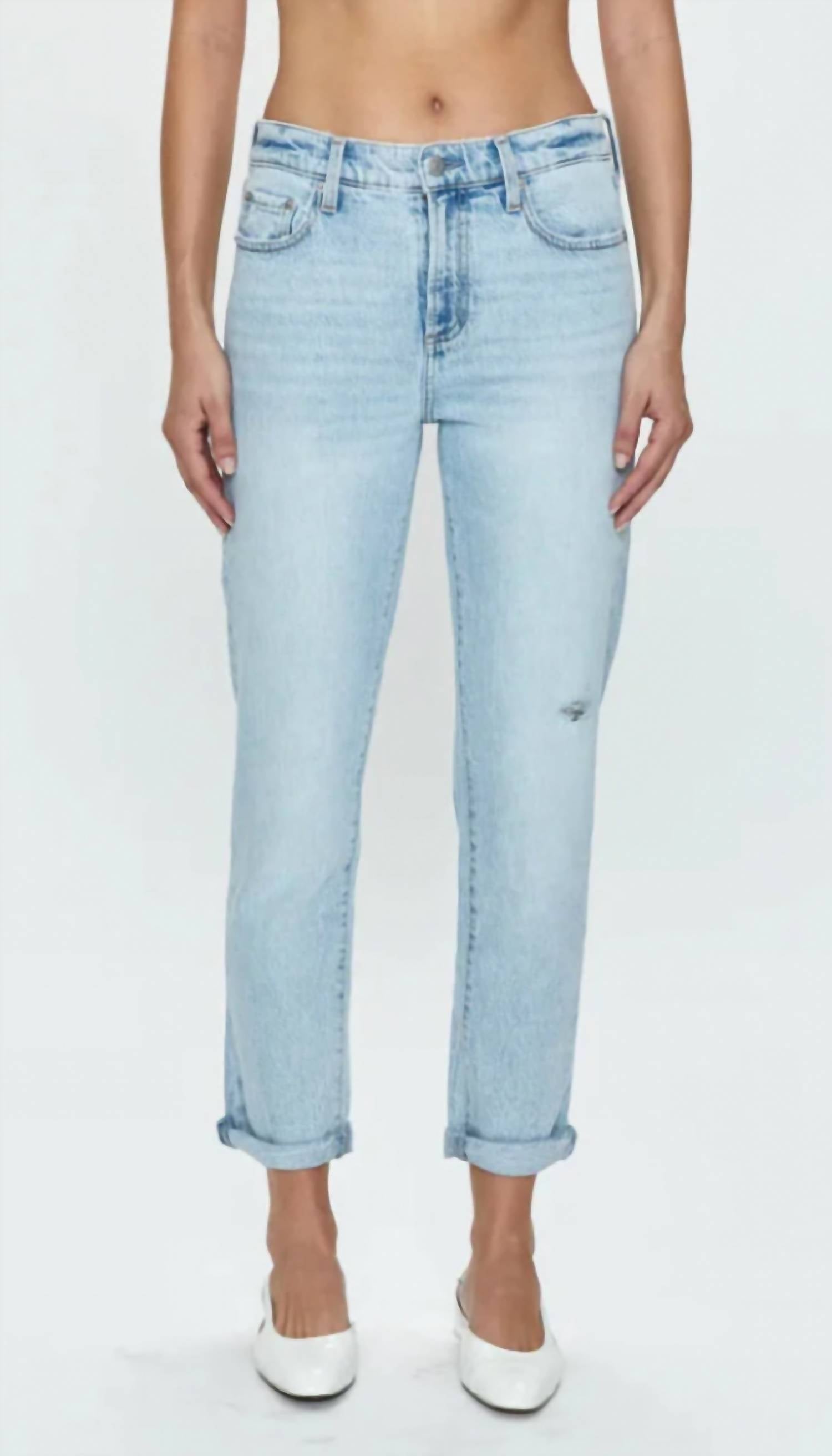 

Джинсы Riley Mid Rise Relaxed Girlfriend в Сент-Винсенте PISTOLA, цвет saint vincent