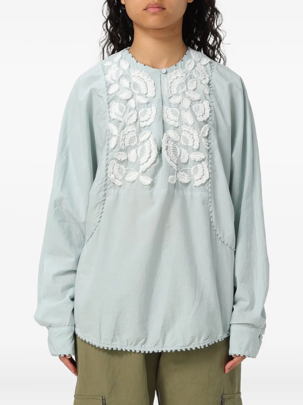 

Декорированная блузка Bazar Deluxe, синий