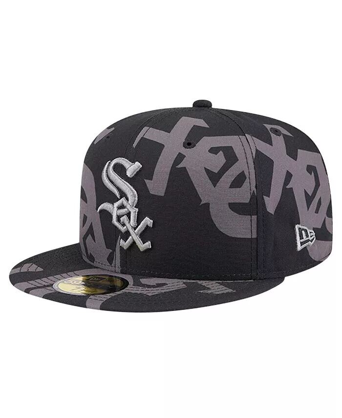 

Мужская черная бейсболка Chicago White Sox Logo Fracture 59FIFTY Fitted Hat New Era
