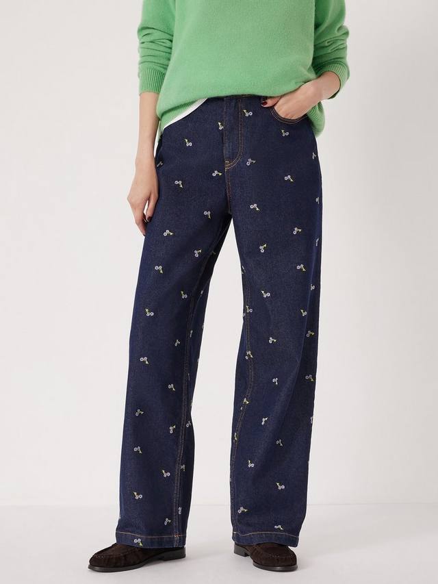 

Джинсы Romy с цветочной вышивкой из хлопкового денима HUSH