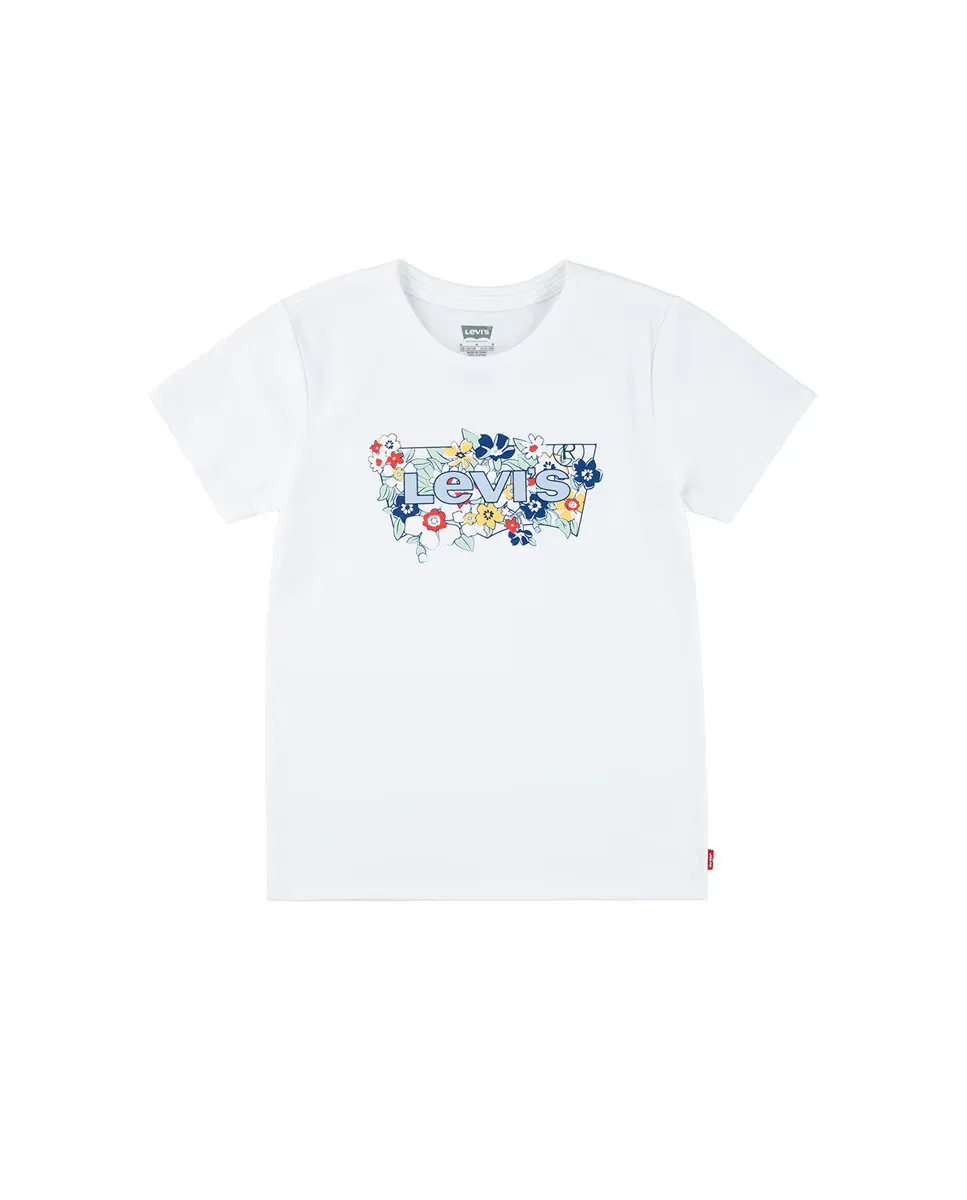 

Футболка для девочек Levi's Batwing Fill, белый