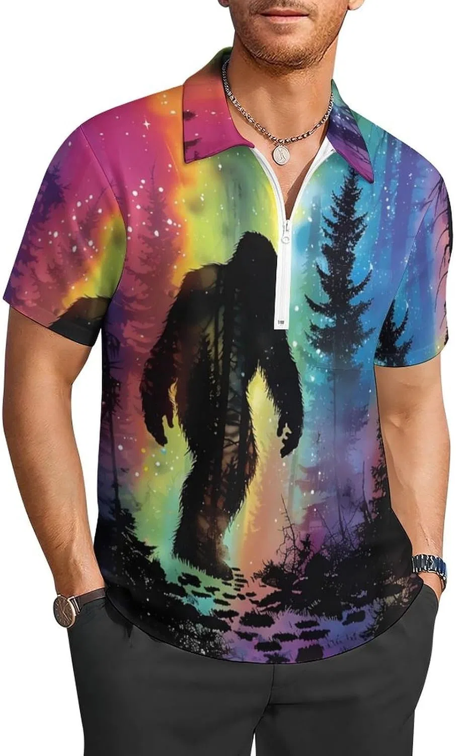 Мужское поло с коротким рукавом, Bigfoot, мультиколор