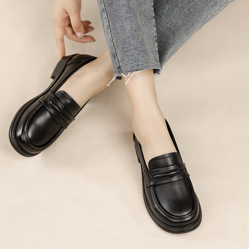 Туфли женские повседневные Women's Casual Shoes Women's Black Captain Illy — фото 2