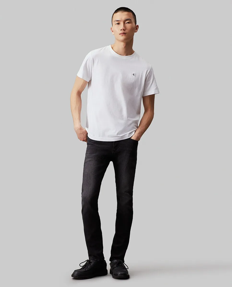 

Мужские джинсы скинни с эффектом потертости Calvin Klein Jeans, черный