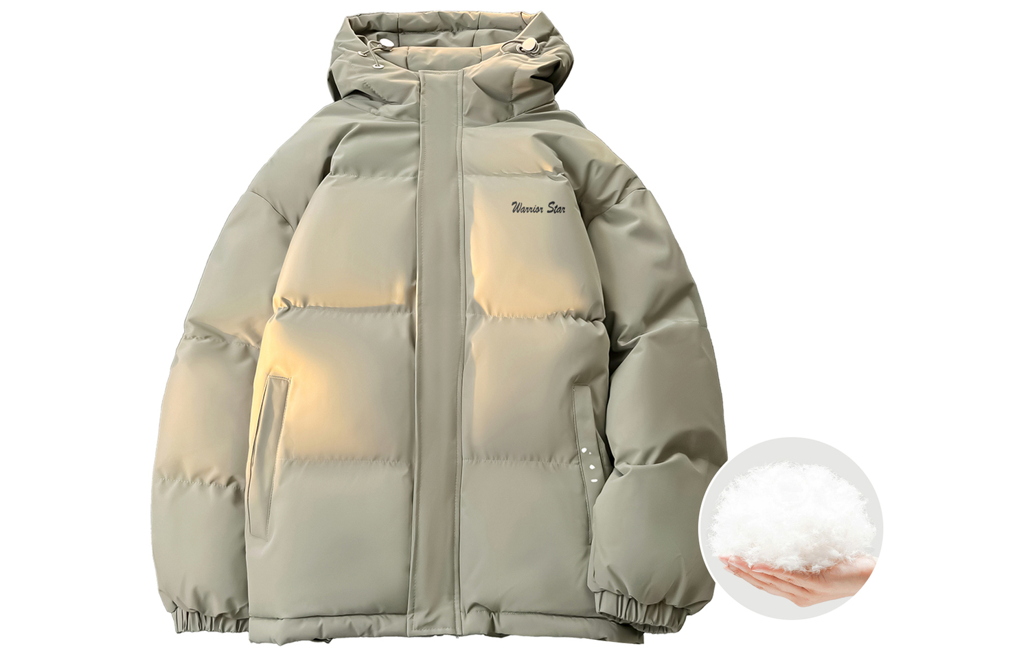 

WARRIOR Пуховик Unisex, Gray Green