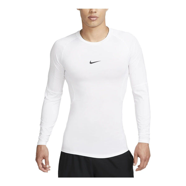 

Футболка pro dri fit облегающие с длинным рукавом фитнес-топ Nike, белый