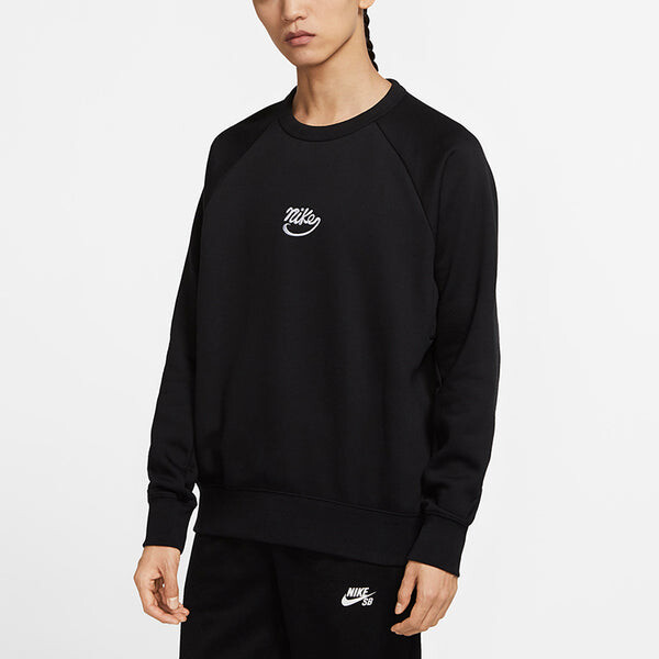 Толстовка Nike SB ICON Fleece Lined Skateboard Casual Sports Round Neck Pullover Black, черный — фото 4