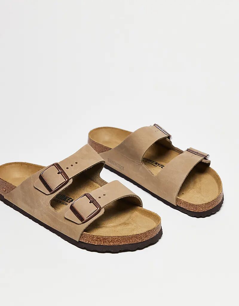 Сандалии Birkenstock Unisex Arizona из промасленной табачной кожи — фото 3