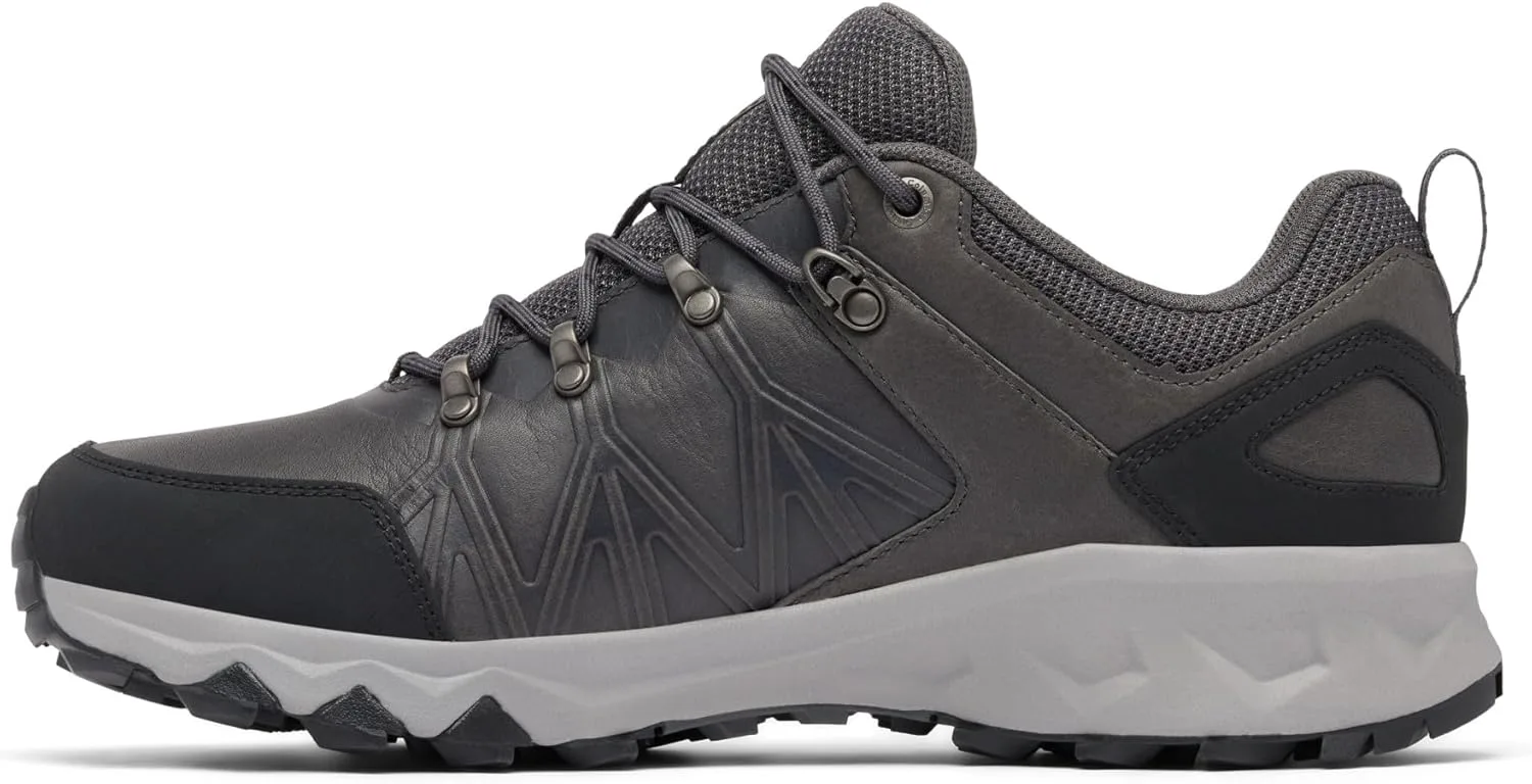 Мужские трекинговые и походные туфли Columbia Peakfreak 2 Outdry Low Rise из кожи, темно-серый — фото 4