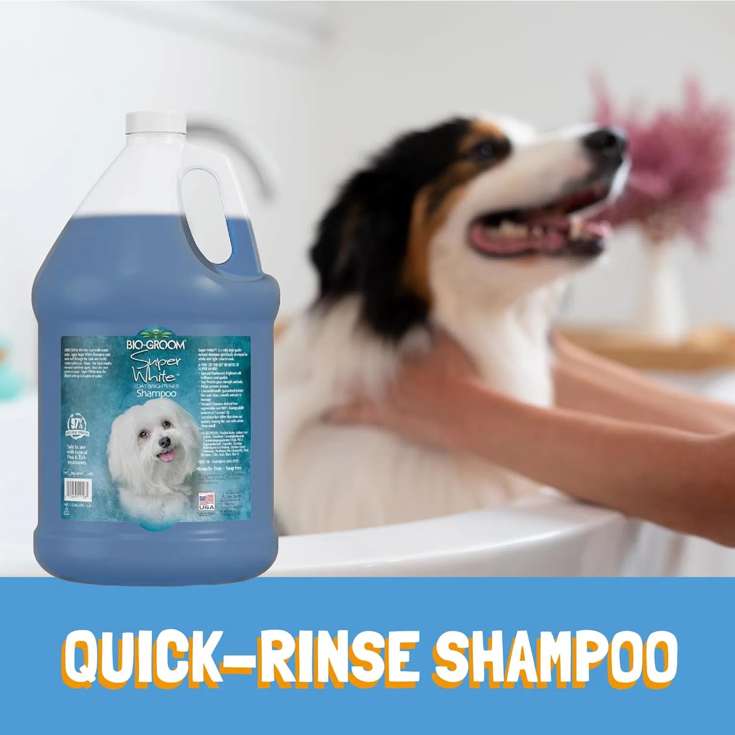 Шампунь для осветления шерсти собак «SUPER WHITE», 946 мл от Bio-Groom Bio-Groom — фото 4