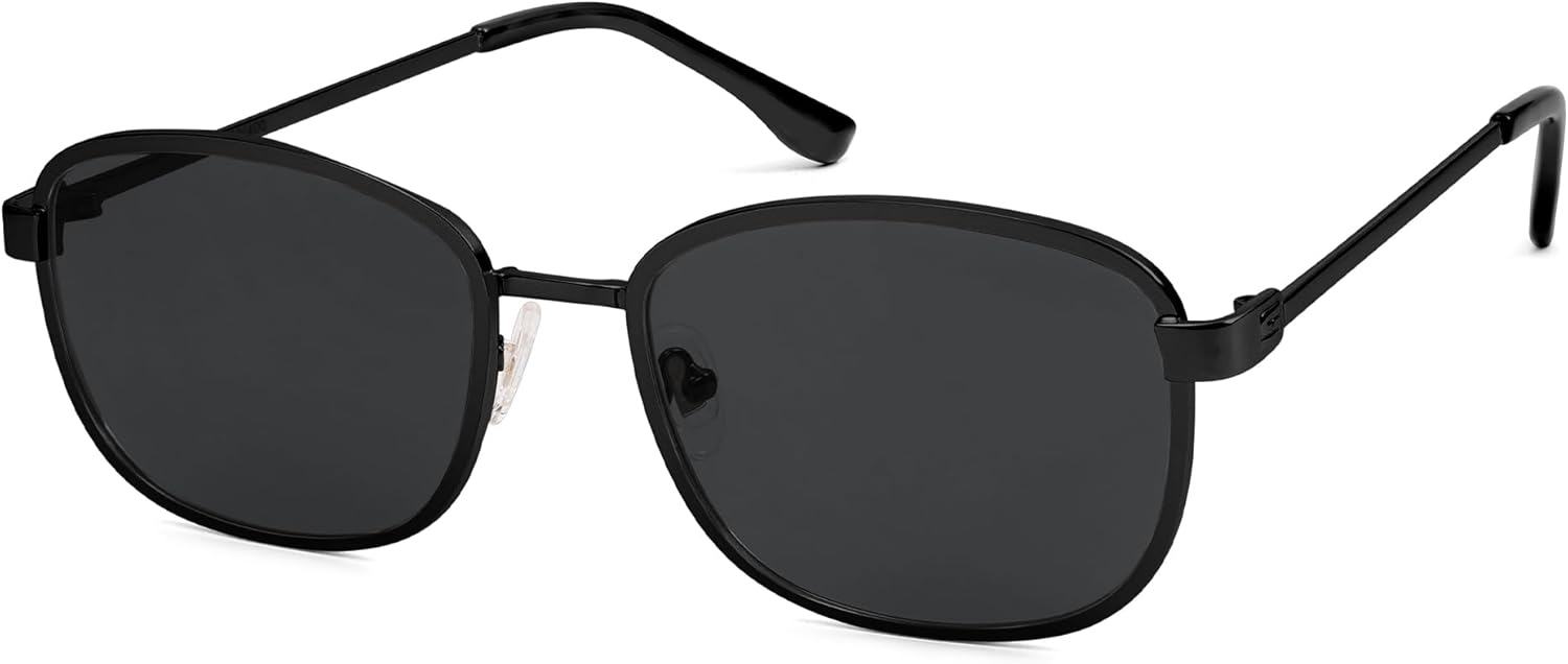 

Солнцезащитные очки SOJOS в стиле ретро, ​​прямоугольные, поляризованные, для женщин и мужчин, винтажный стиль 90-х, прямоугольная оправа, женские и мужские солнцезащитные очки SJ1225, Black/Grey