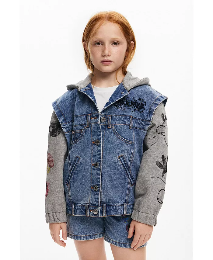 

Джинсовая куртка комбинированная для девочек Girls's Desigual, синий