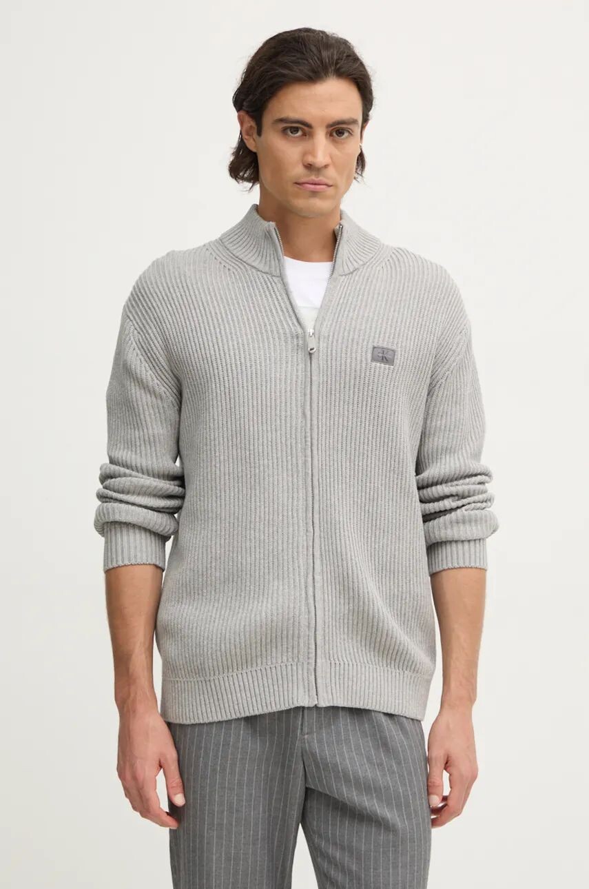 

Хлопковый кардиган Calvin Klein Jeans, серый