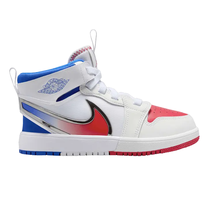 

Кроссовки Air Jordan Air Jordan 1 Mid RM EasyOn PS 'White Racer Blue Red', белый