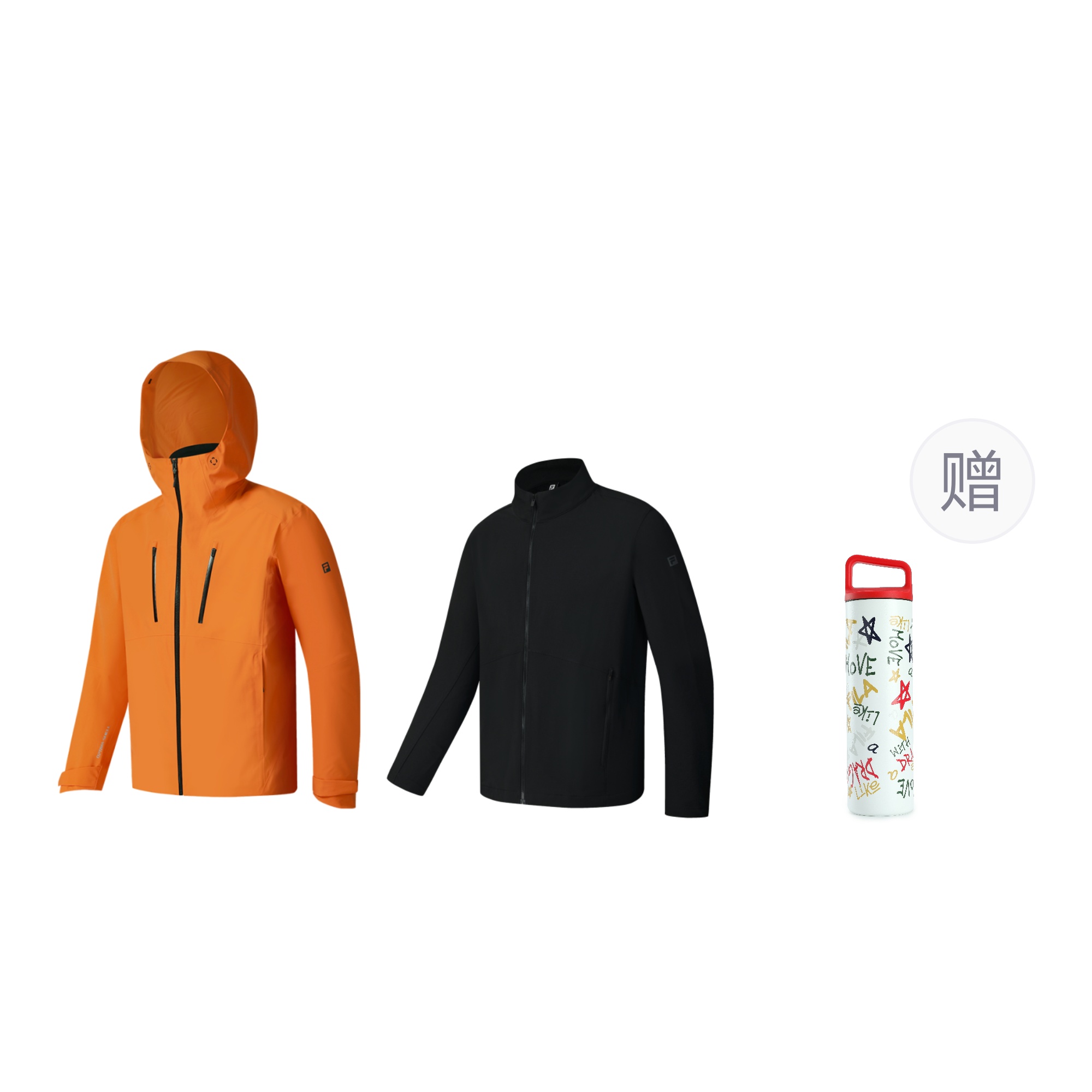 

FILA Исследовательская ветровка утепленная мужская, Sunset Orange (Gift Included Insulated Cup)