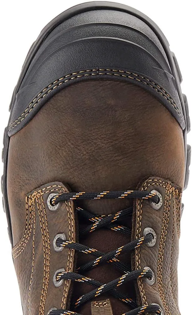 Мужские рабочие ботинки ARIAT Treadfast 8" с водонепроницаемой стальной ноской, темно-коричневый — фото 4