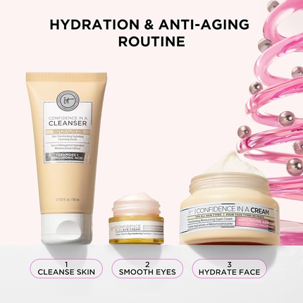Набор для ухода за кожей Unwrap Healthy Hydration Anti-Aging Skincare Set 3pc — фото 3