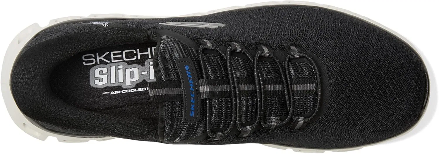 Мужские кроссовки Skechers Glide-Step Noxus Hands Free без шнурков, Black — фото 3