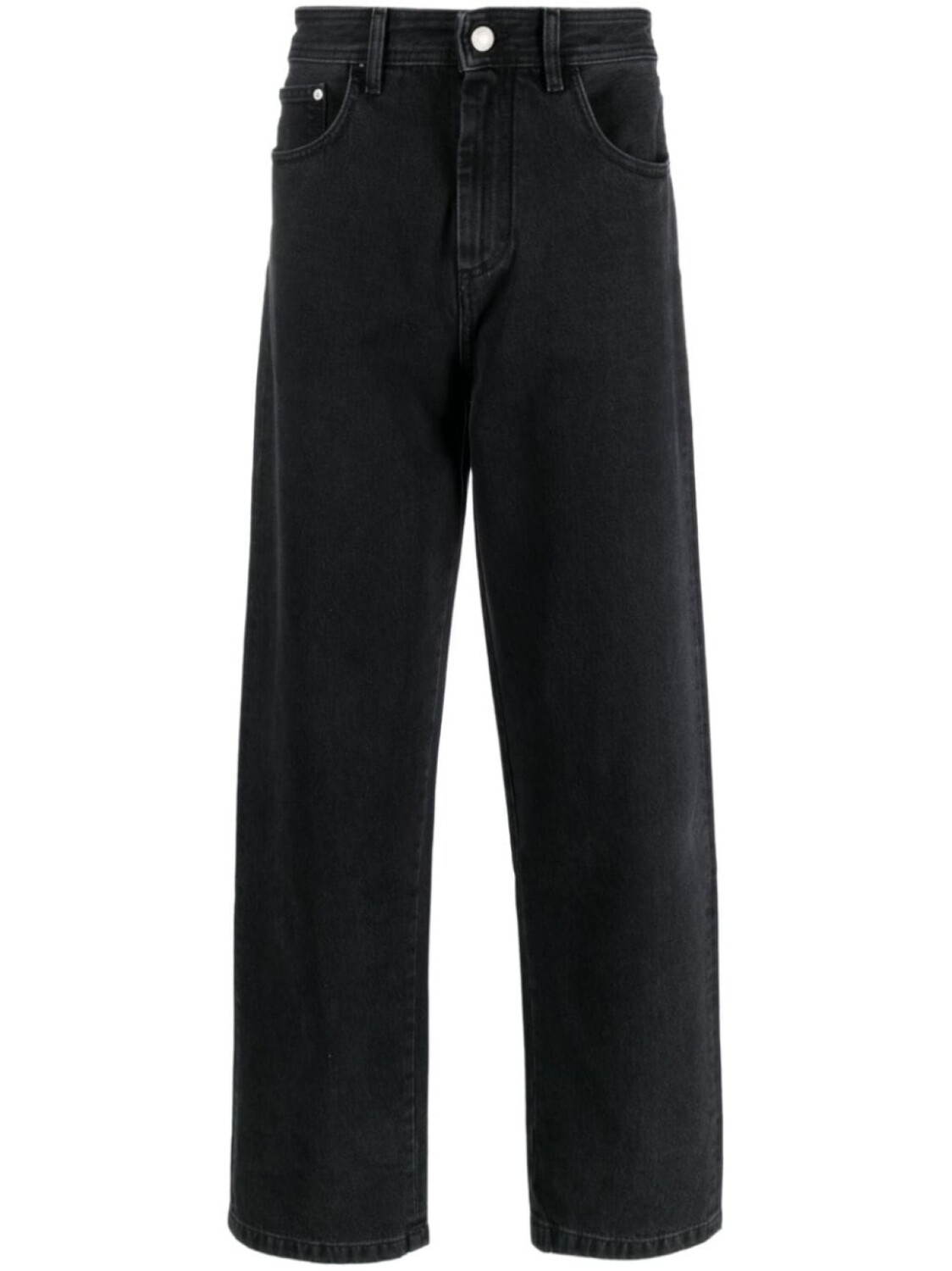 

Gcds graffiti-print wide-leg jeans, черный