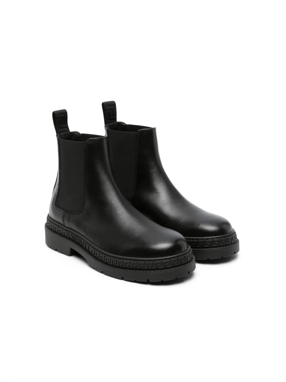 

Кожаные ботинки Versace Kids, черный