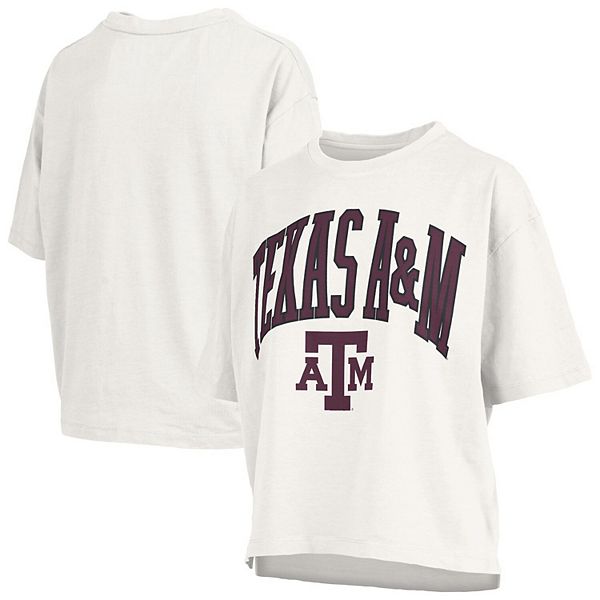 

Женская белая футболка Texas A&M Aggies Nelson Pressbox, Белый, Женская белая футболка Texas A&M Aggies Nelson Pressbox
