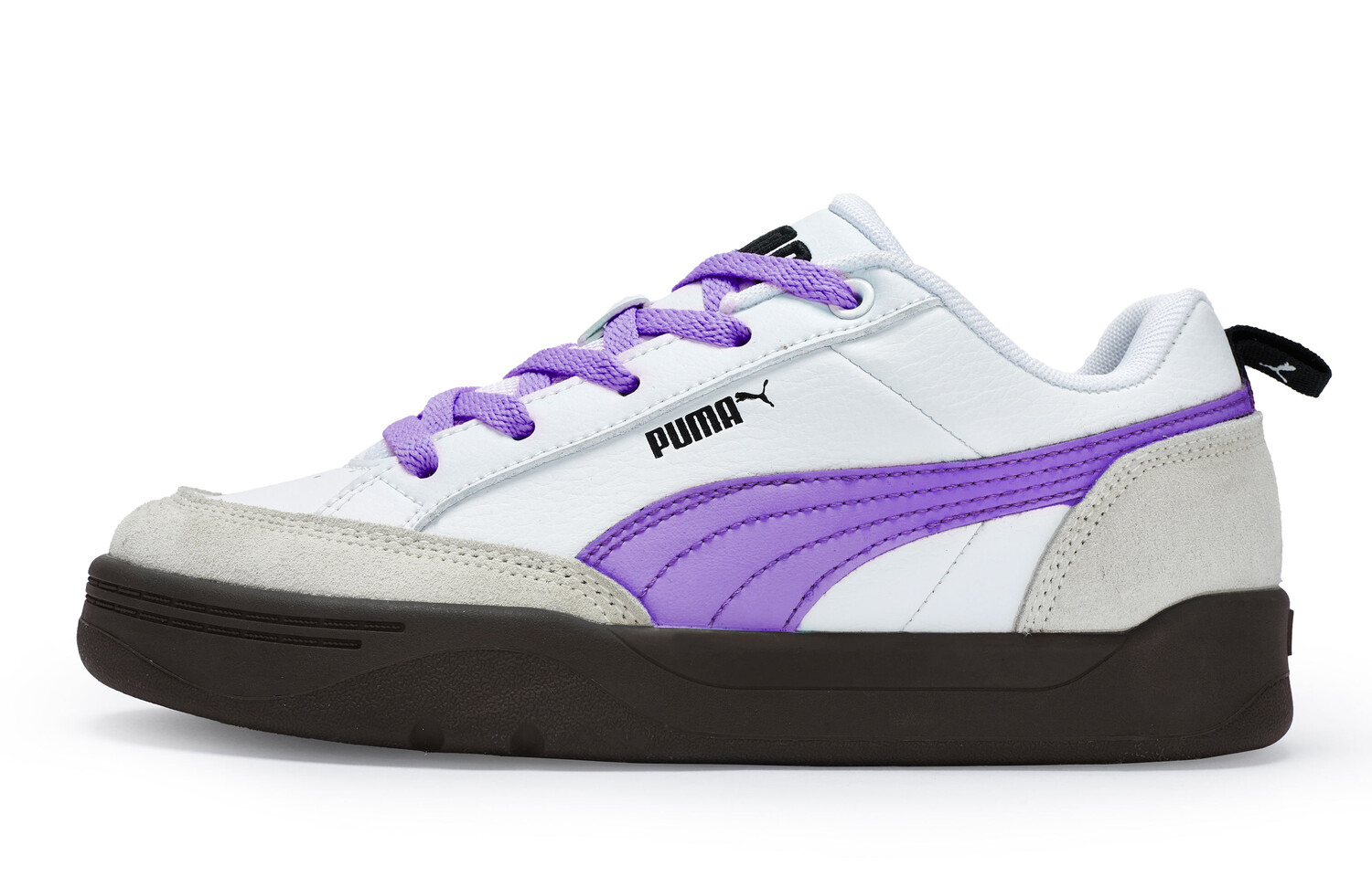 Кроссовки Puma Park Lifestyle Skateboarding Shoes Unisex Low-top Gray/purple/white, белый/серый/фиолетовый — фото 2