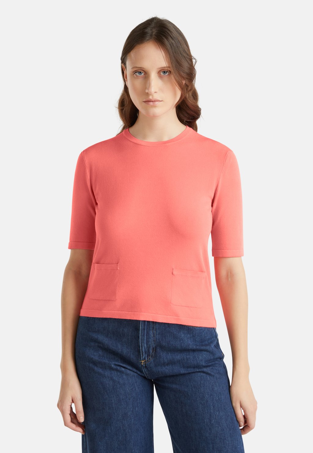 

Базовая футболка SHORT SLEEVE United Colors of Benetton, фуксия