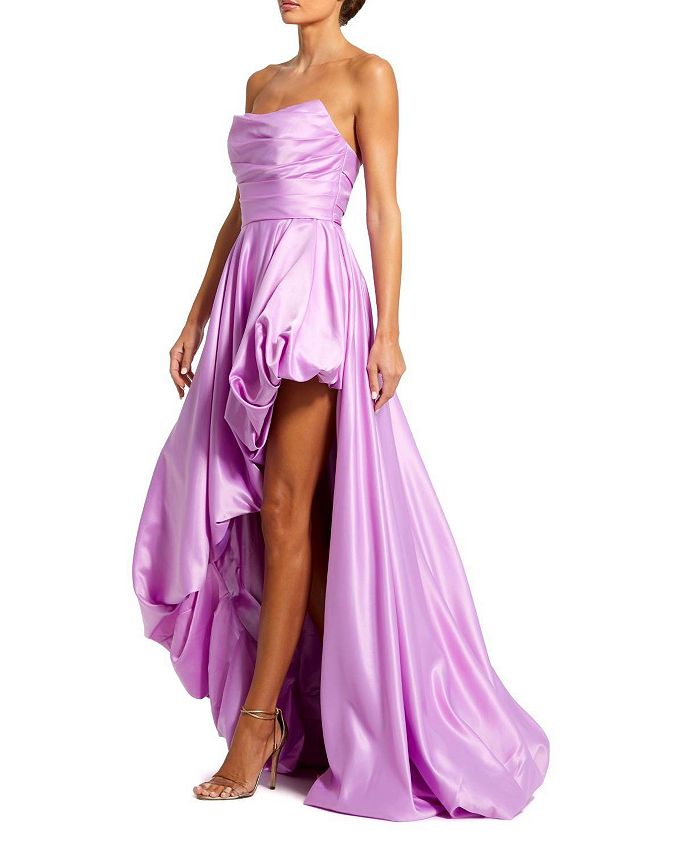

Бесплечее платье с драпировкой Mac Duggal, фиолетовый