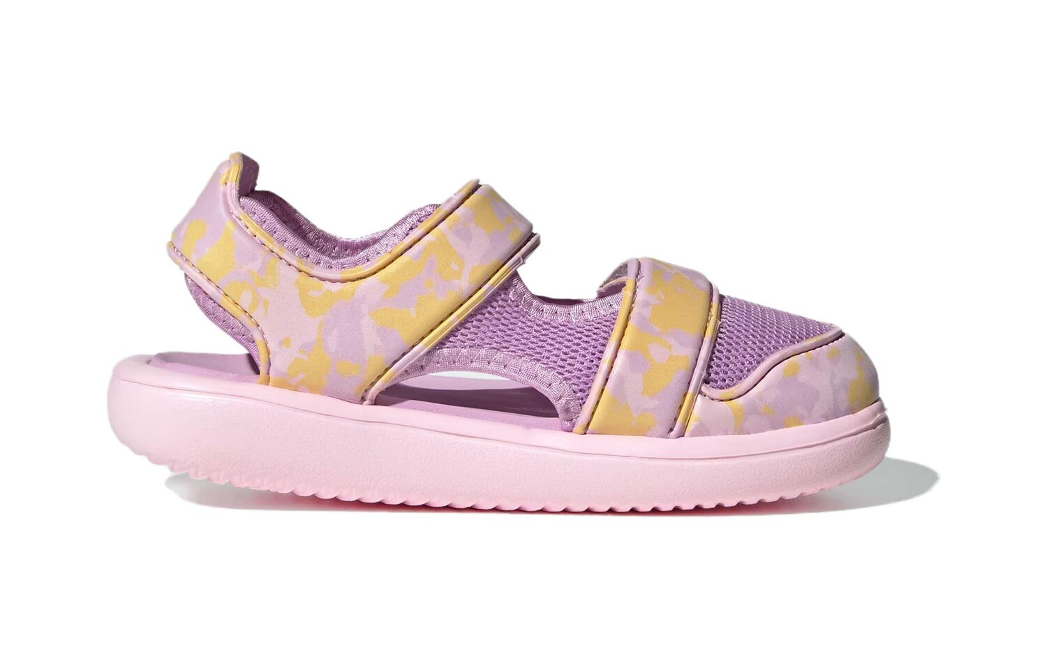 Сандалии Comfort Детские сандалии PS Pale Pink/фиолетовый/желтый Adidas, розовый/фиолетовый/желтый — фото 2