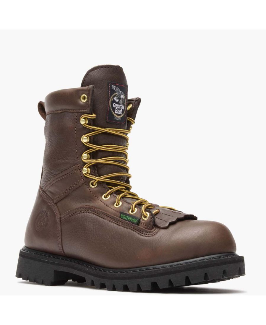 

Мужские водонепроницаемые рабочие ботинки на шнуровке GEORGIA BOOT, Chocolate
