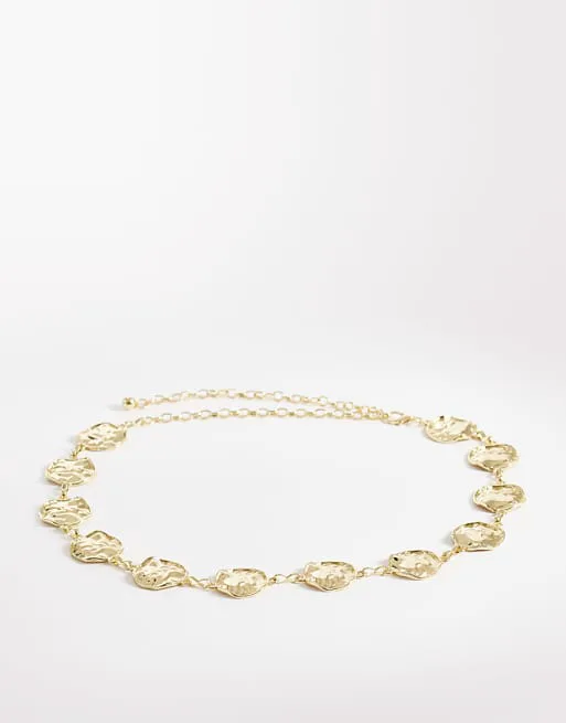 

Круглый кованый золотой ремень My Accessories