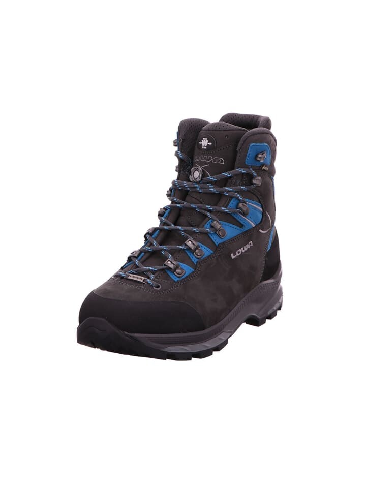 Ботинки женские Lowa Wanderstiefel трекинговые на шнуровке, черный/синий