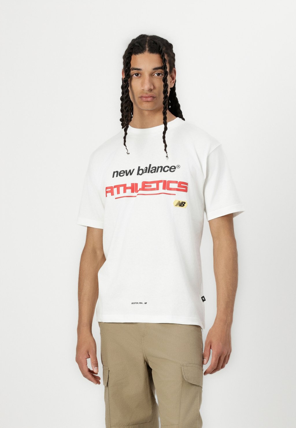 

Футболка с принтом STREET CLASSICS ATHLETICS New Balance, кремовый