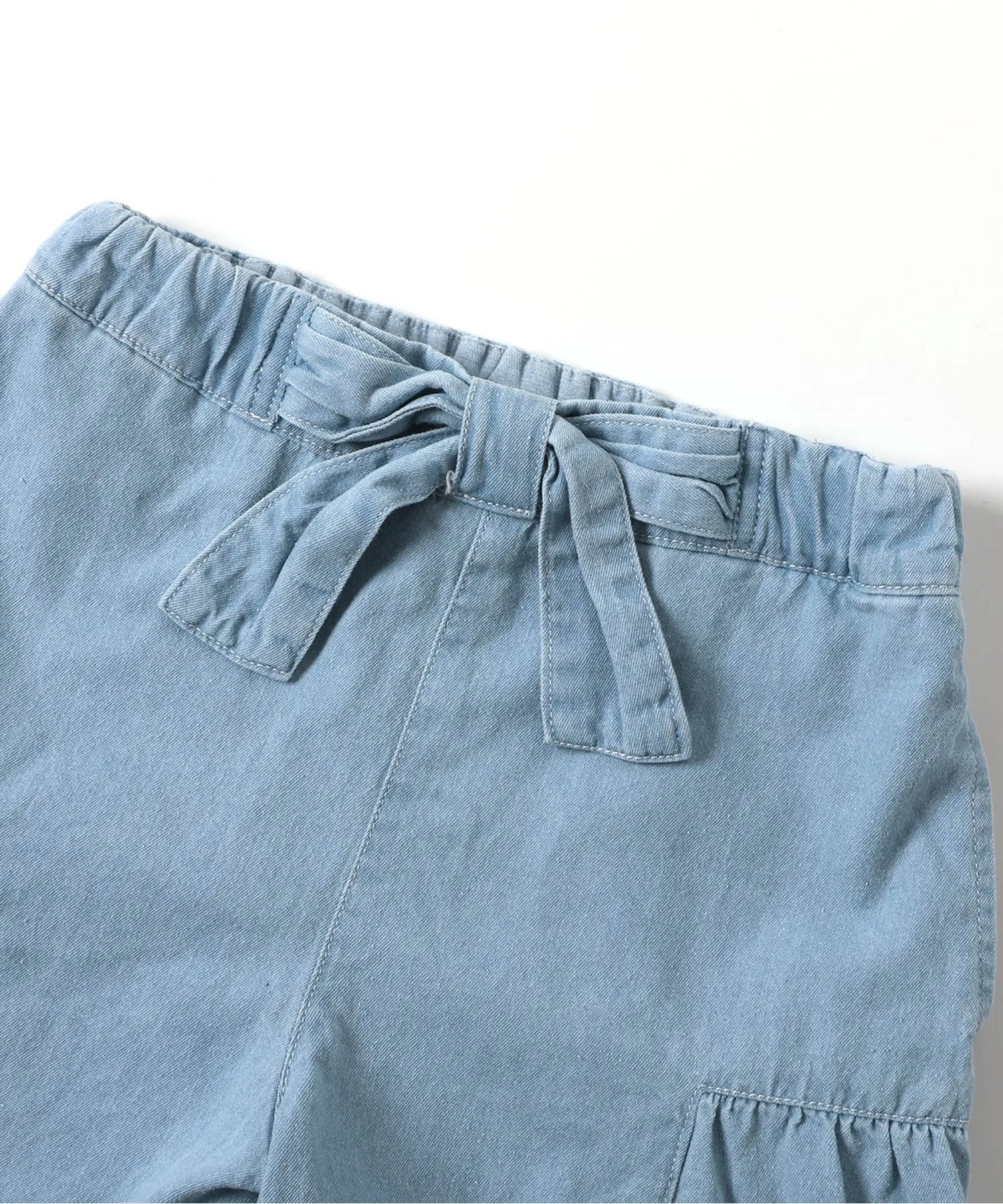 Детские шорты apres les cours с бантом синие — фото 3