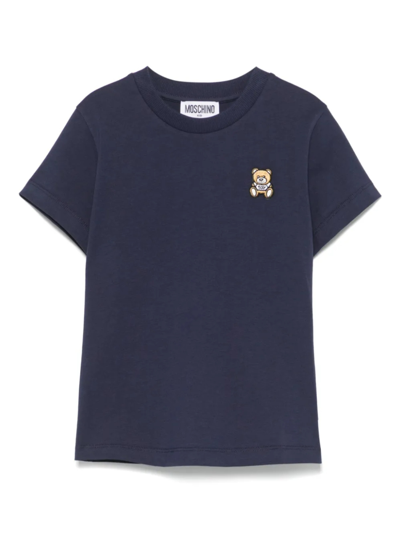 

Moschino Kids футболка с нашивкой Leo Teddy, синий
